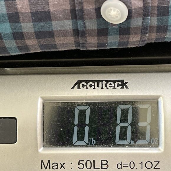 Bixby Nomad Shirt Men Large Blue Check Plaid Slim Fit Button Down Preppy Classic - Picture 10 of 10